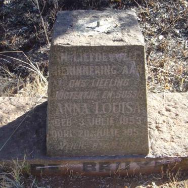 BRUYN Anna Louisa, de 1953-1953