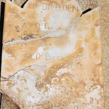 BEER A.J., de 1888-1897 :: DE BEER J.F. 1897-1897