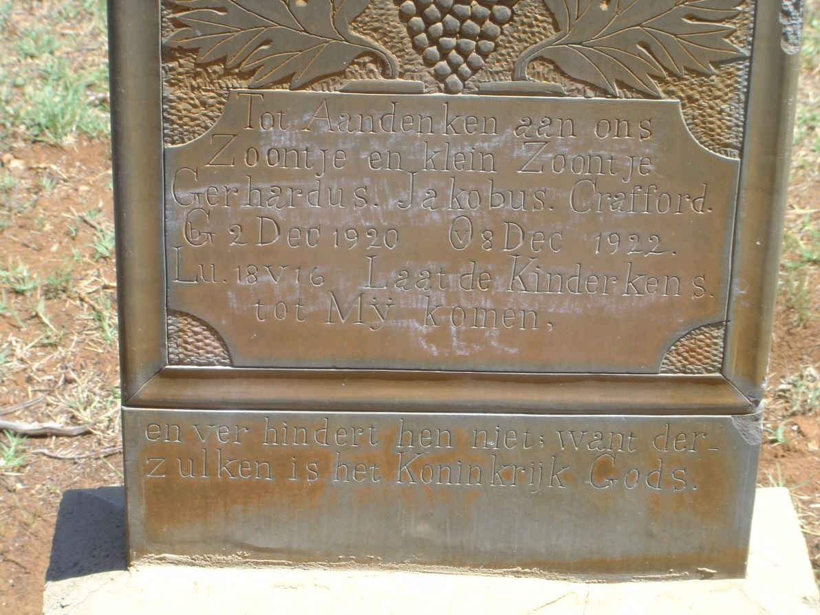 CRAFFORD Gerhardus Jakobus 1920-1922