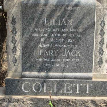 COLLETT Henry Jack -1967 &amp; Lilian -1957