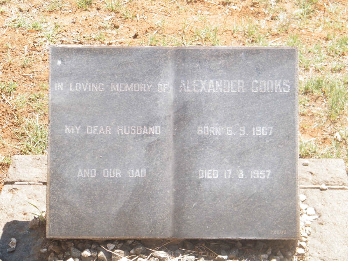 COOKS Alexander 1907-1957