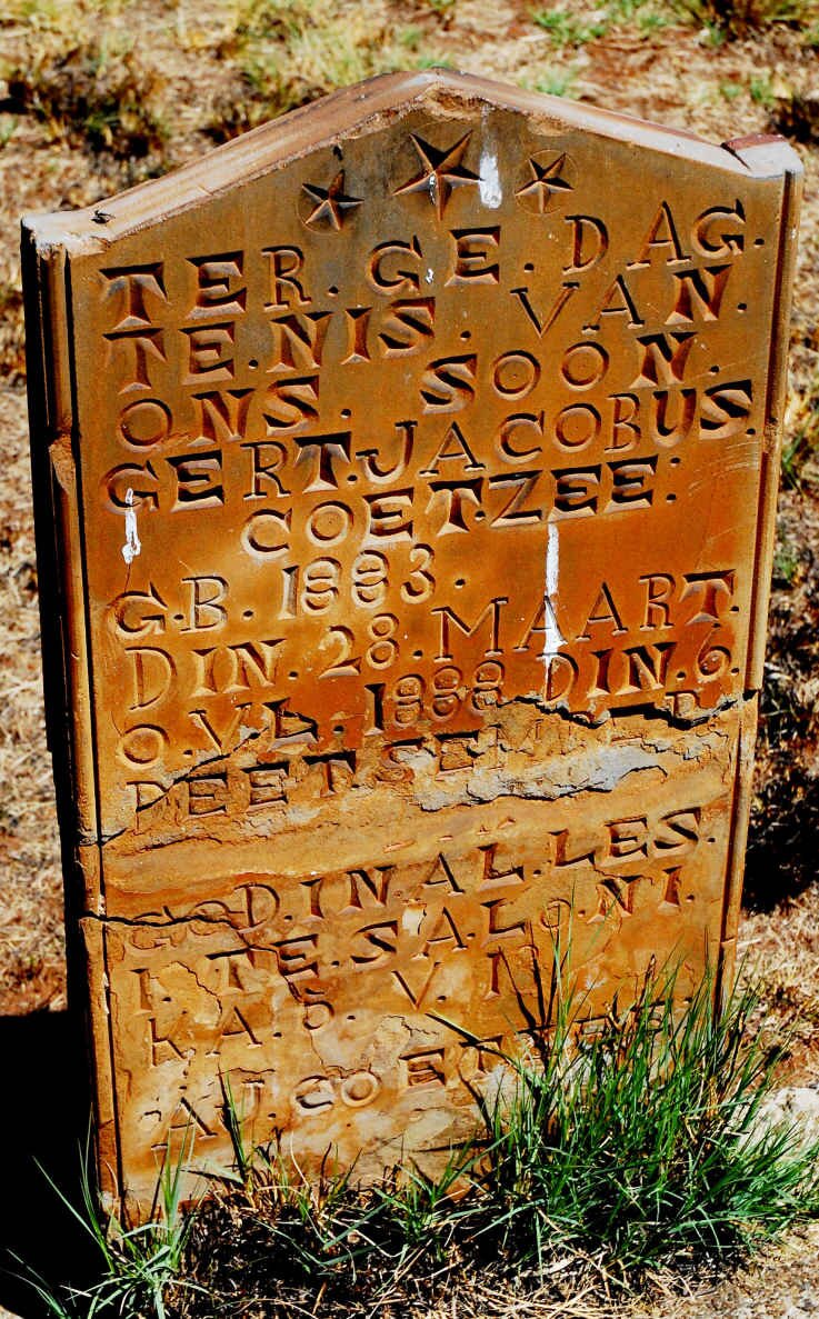 COETZEE Gert Jacobus 1883-1888