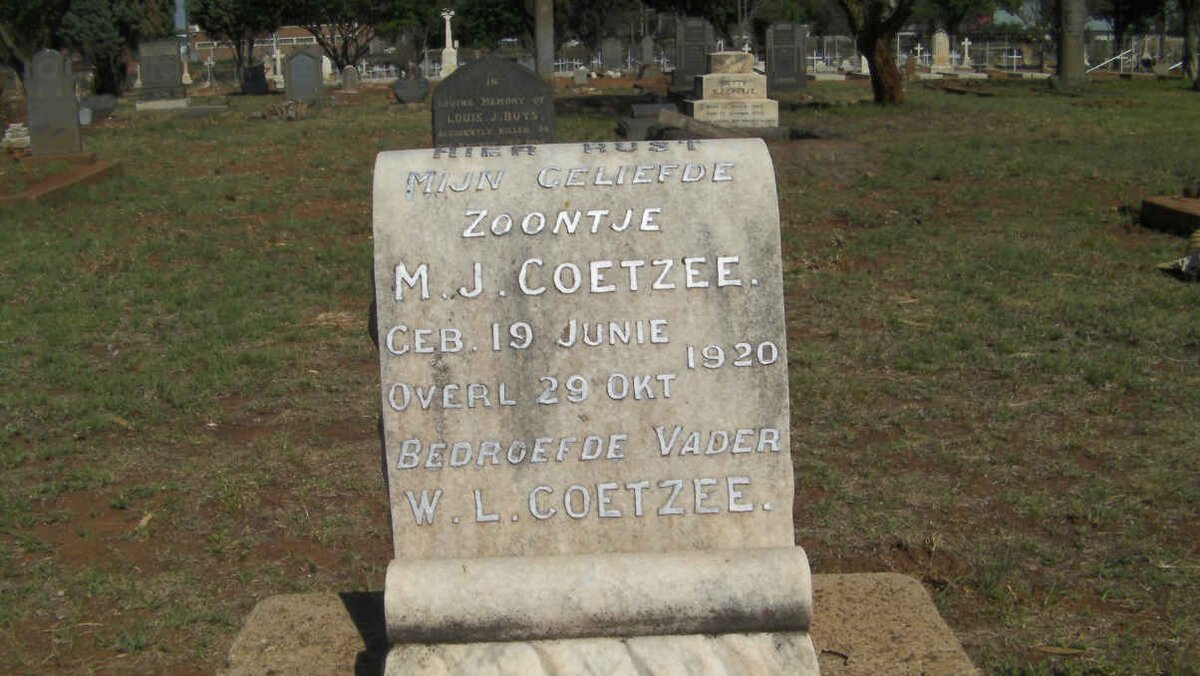 COETZEE M.J. 1920-1920
