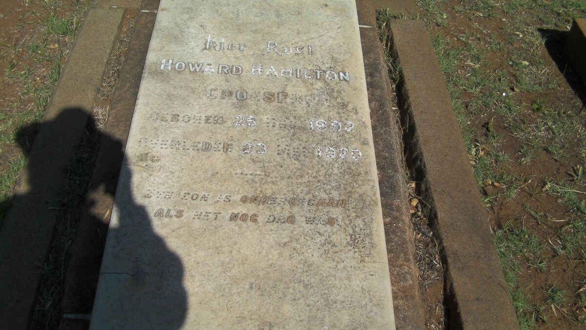 CROESE? Howard Hamilton 1892-1920