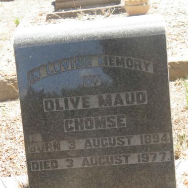 CHOMSE Olive Maud 1894-1977