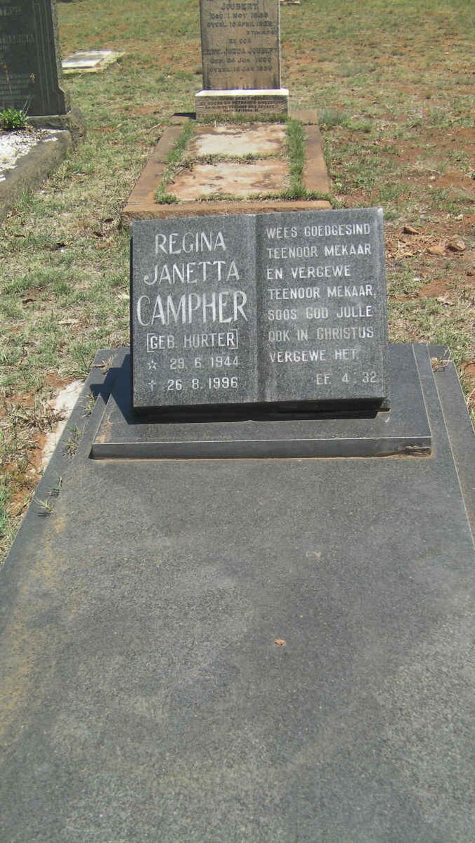 CAMPHER Regina Janetta nee HURTER 1944-1996