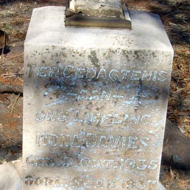 DAVIES Mona 1935-1937