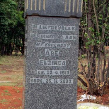 ELZINGA Abe 1913-2003