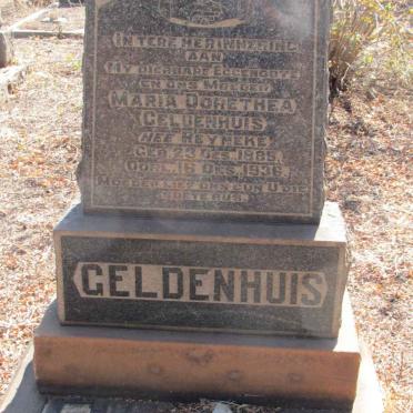 GELDENHUIS Maria Dorethea nee REYNEKE 1885-1936