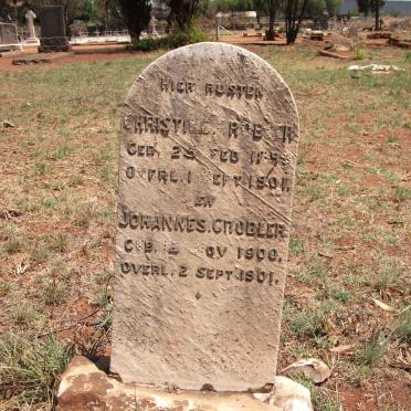 GROBLER Christine 1899-1901 :: GROBLER Johannes 1900-1901