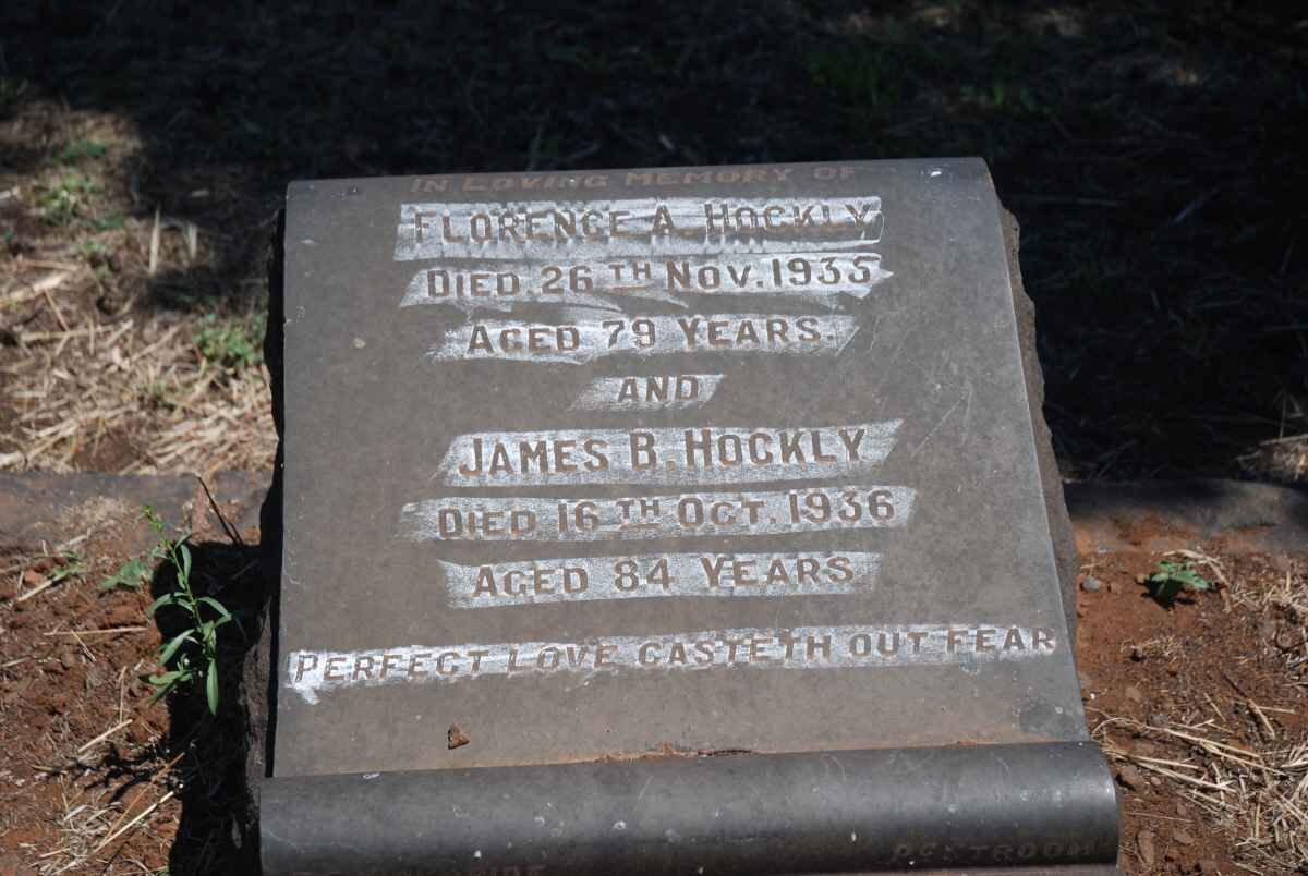 HOCKLY James B. -1936 &amp; Florence A. -1935