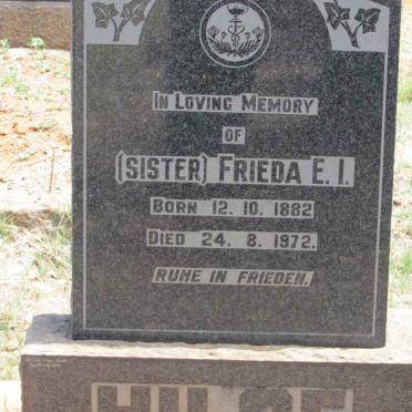 HILSE Frieda E.I. 1882-1972