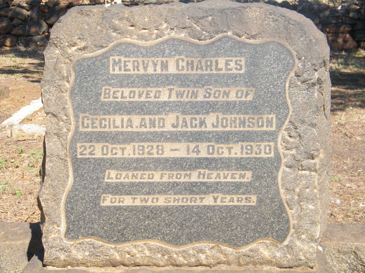 JOHNSON Mervyn Charles 1928-1930