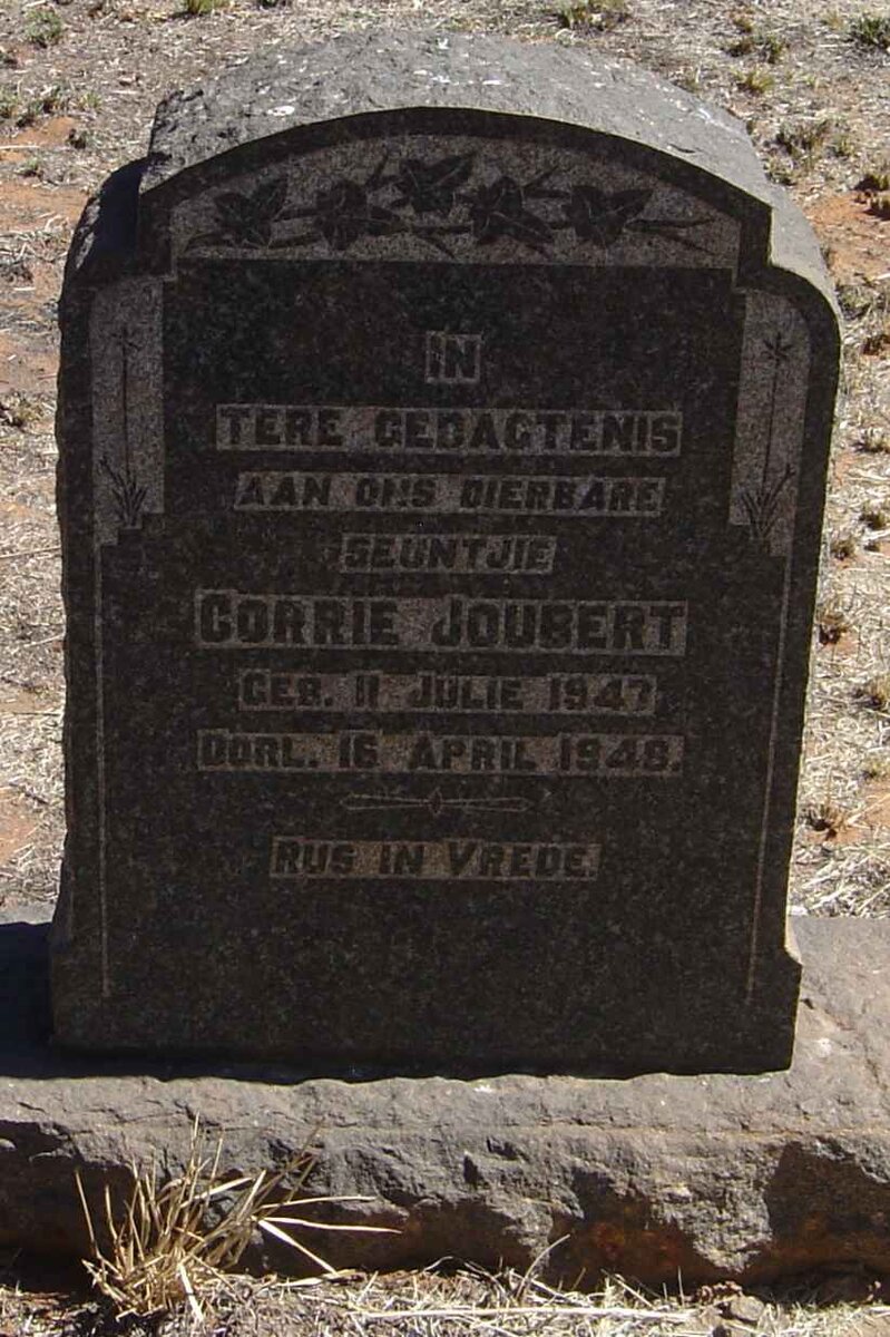 JOUBERT Corrie 1947-1948