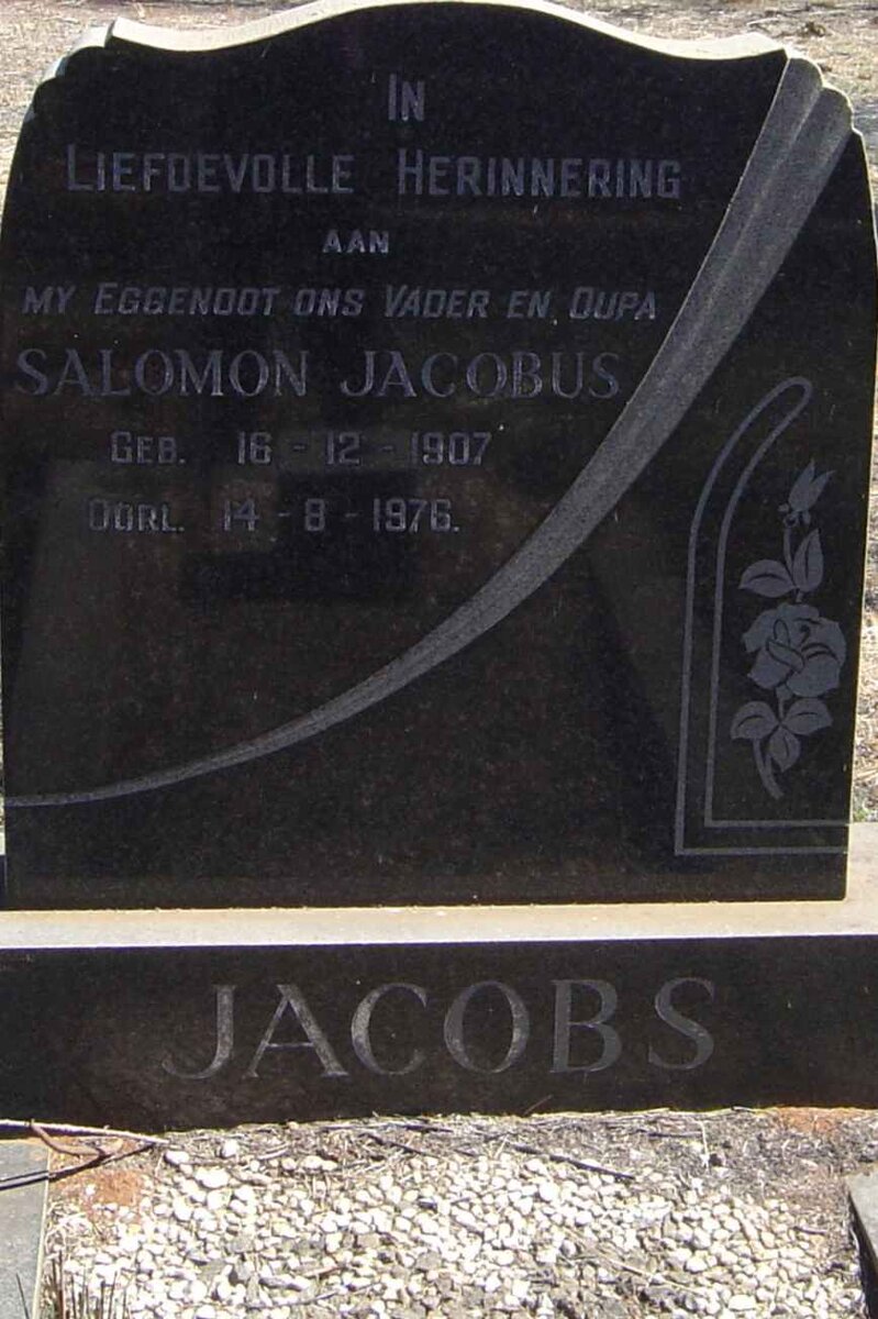 JACOBS Salomon Jacobus 1907-1976