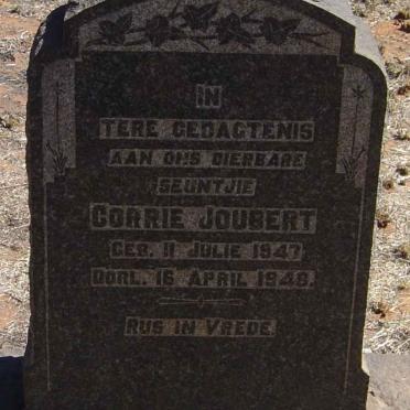 JOUBERT Corrie 1947-1948