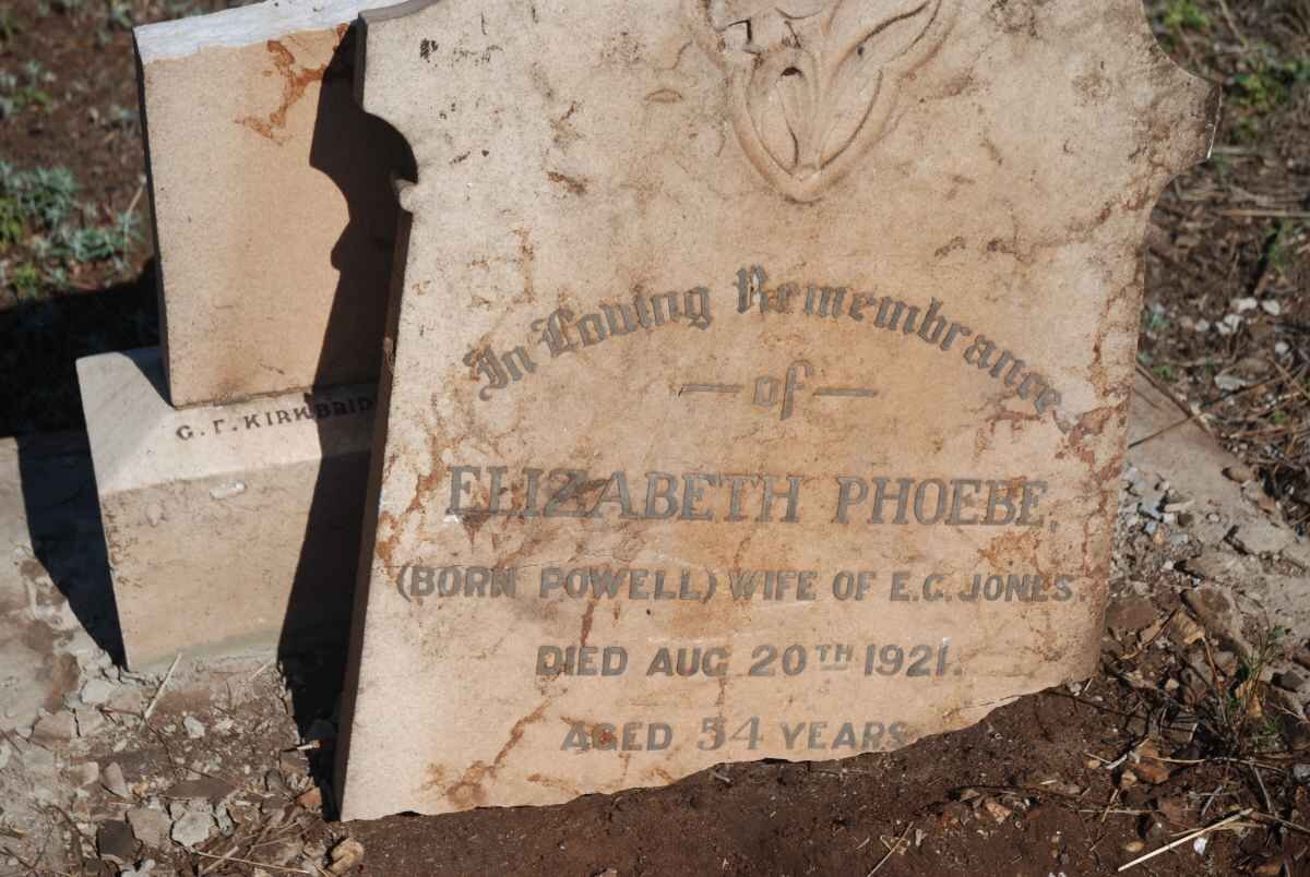 JONES Elizabeth Phoebe nee POWELL -1921