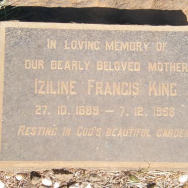 KING Iziline Francis 1889-1956