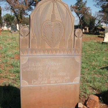 KRUGER Nikolas Andrias Cornelius 1902-1919