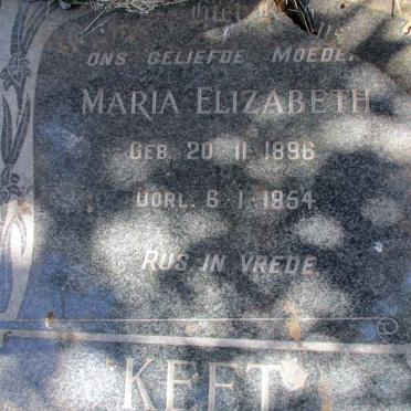 KEET Maria Elizabeth 1896-1954