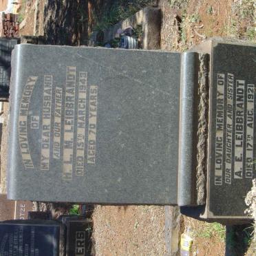 LEIBBRANDT H.L.M. -1943 :: LEIBBRANDT A.E. -1921  