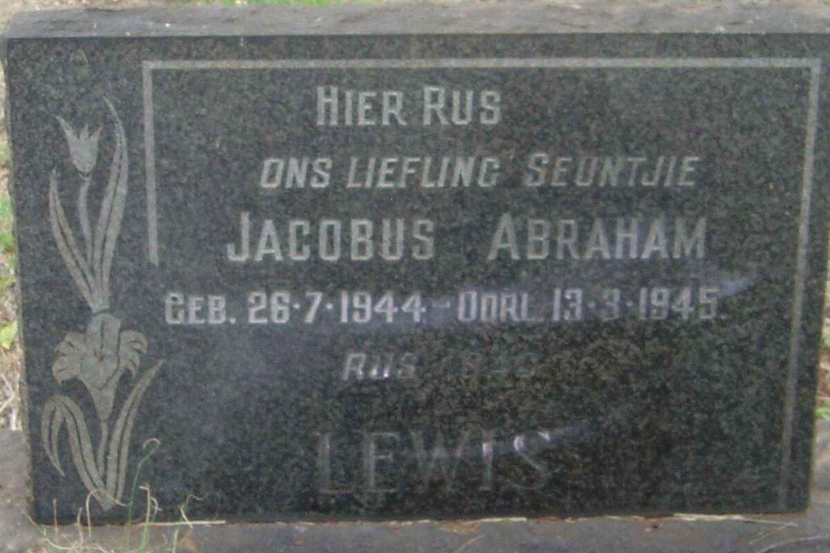 LEWIS Jacobus Abraham 1944-1945