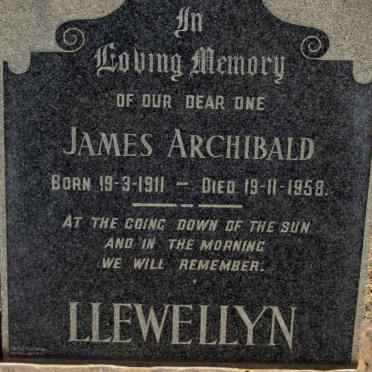LLEWELLYN James Archibald 1911-1958