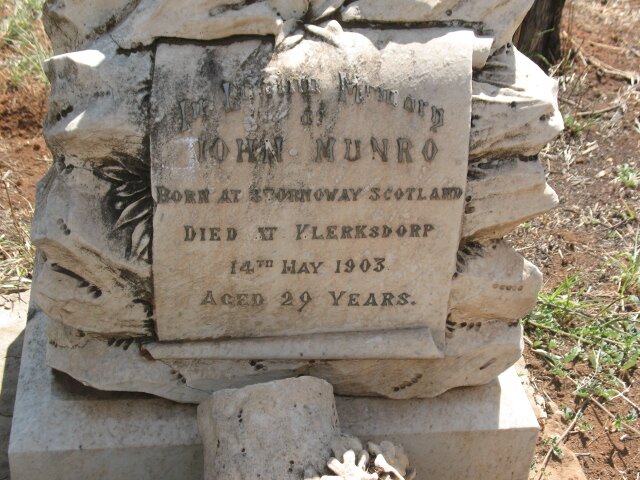 MUNRO John -1903