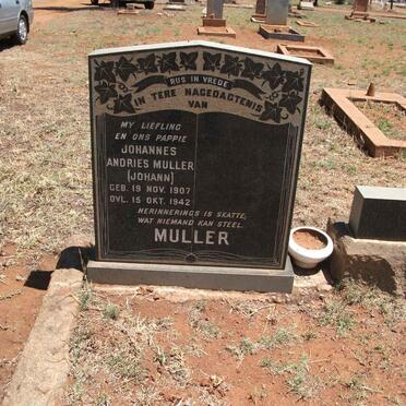 MULLER Johannes Andries 1907-1942