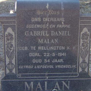 MALAN Gabriel Daniël -1941