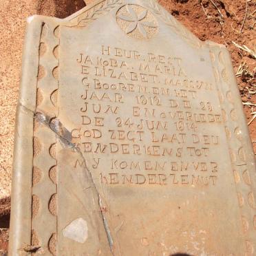 MASSYN Jakoba Maria Elizabet 1912-1914