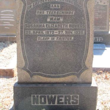 NOWERS Susanna Elizabeth 1872-1936