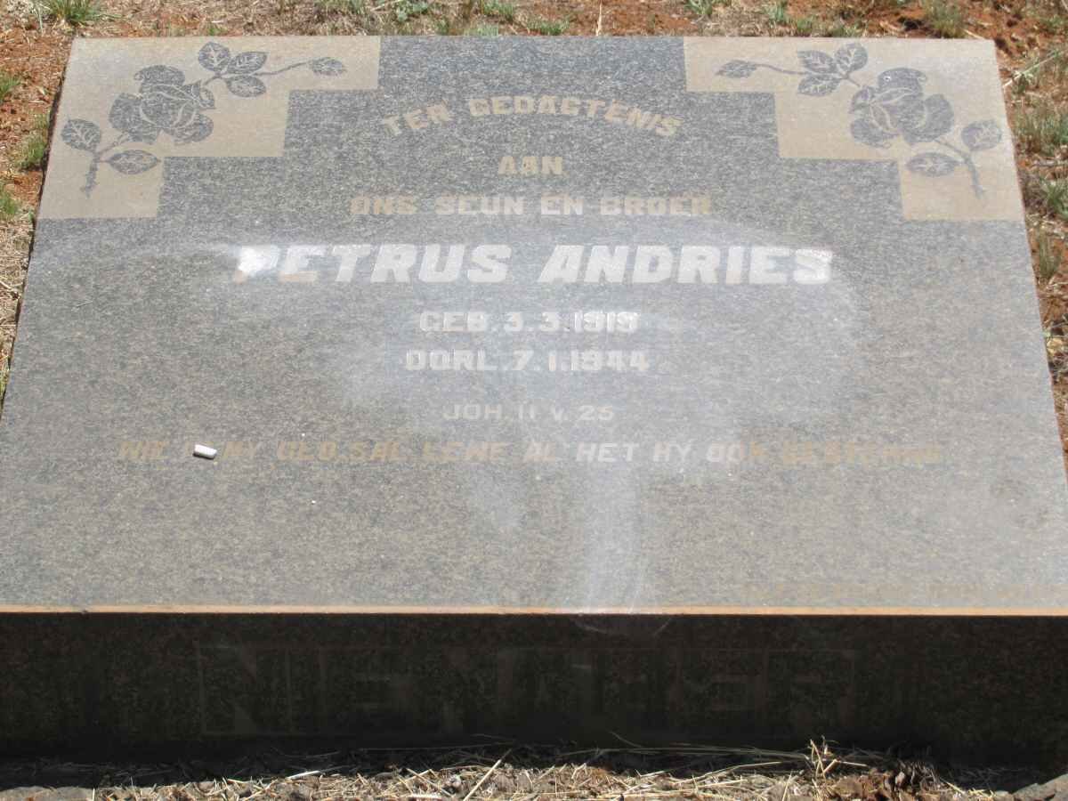 NIENABER Petrus Andries 1919-1944