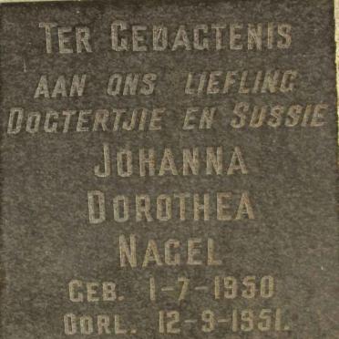 NAGEL Johanna Dorothea 1950-1951