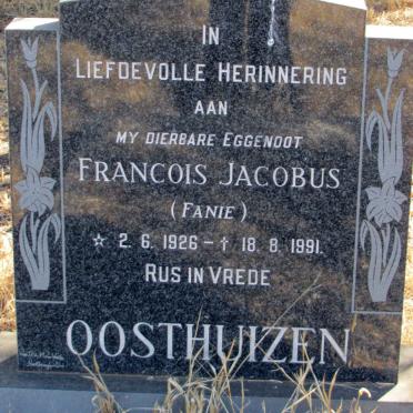 OOSTHUIZEN Francois Jacobus 1926-1991