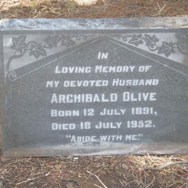 OLIVE Archibald 1891-1952