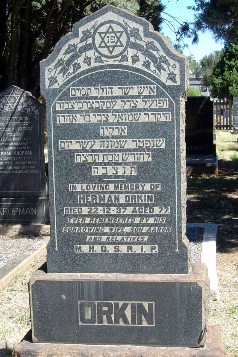 ORKIN Herman -1937
