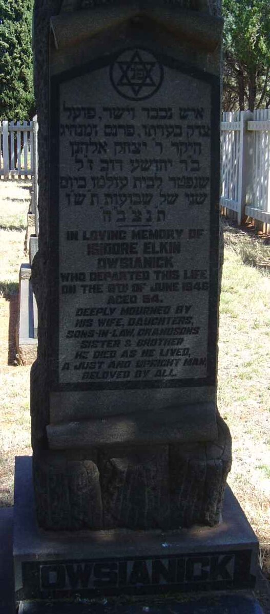 OWSIANICK Isidore Elkin -1946