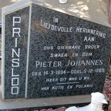 PRINSLOO Pieter Johannes 1894-1969