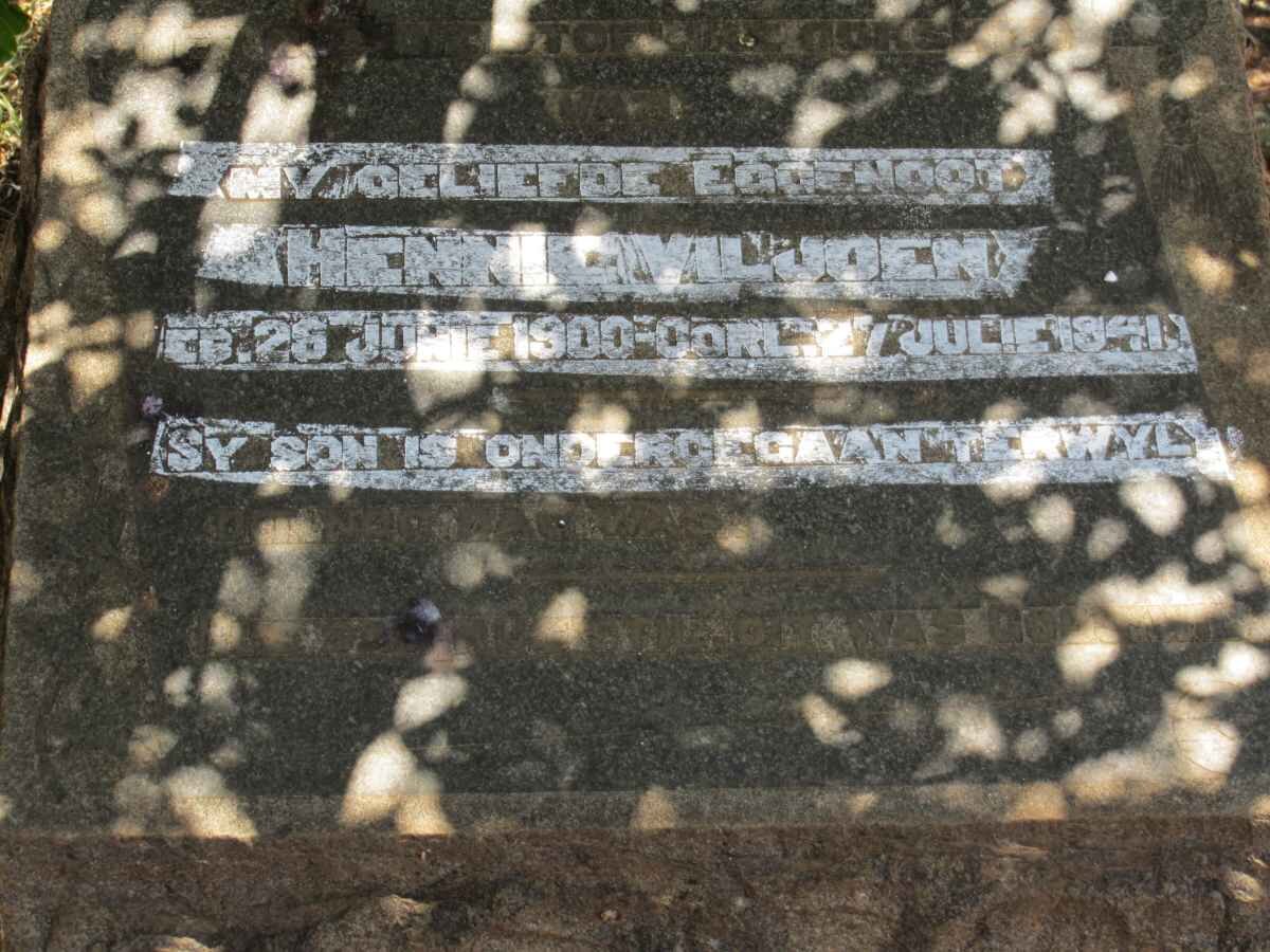 VILJOEN Hennie 1900-1941