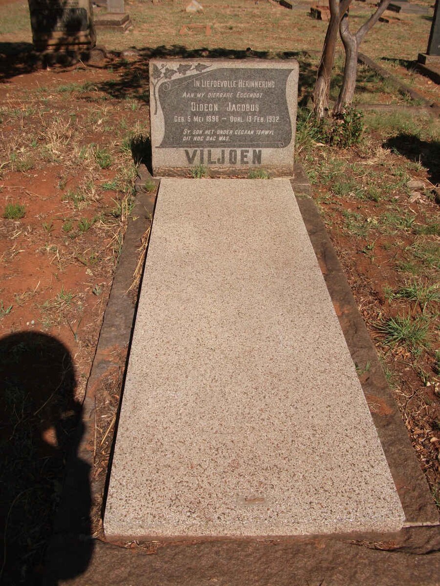 VILJOEN Gideon Jacobus 1898-1932