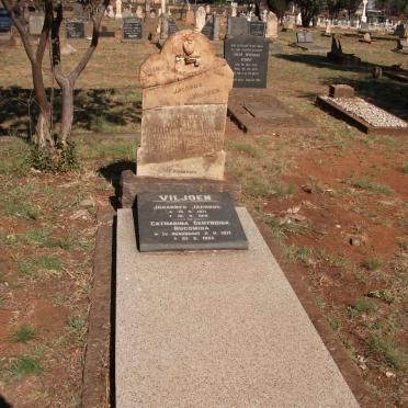VILJOEN Johannes Jacobus 1871-1918 &amp; Catharina Gertruida Nucomina V. RENSBURG 1871-1927