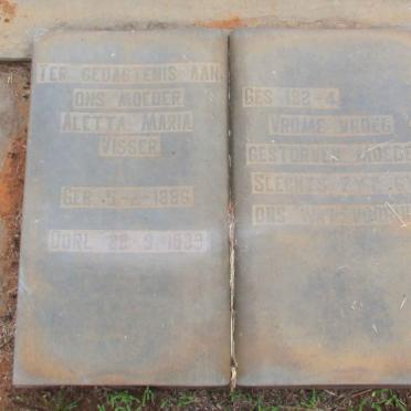 VISSER Aletta Maria 1886-1939