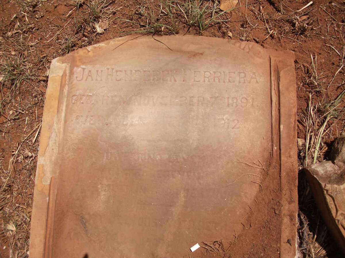 FERRIERA Jan Hendrik 1891-1912