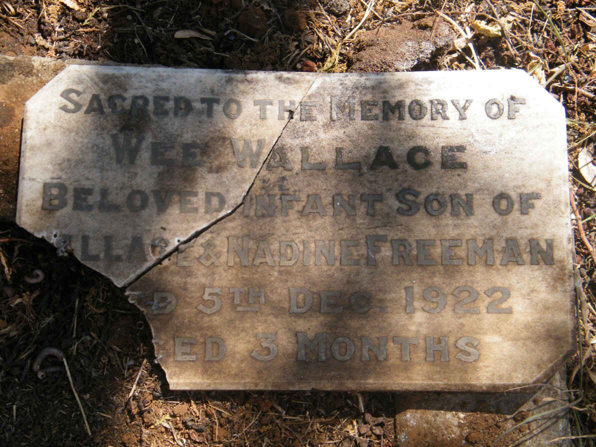 FREEMAN Wee Wallace -1922