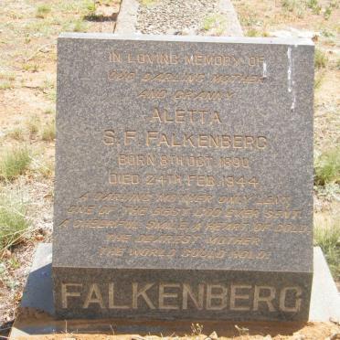 FALKENBERG Aletta S.F. 1890-1944