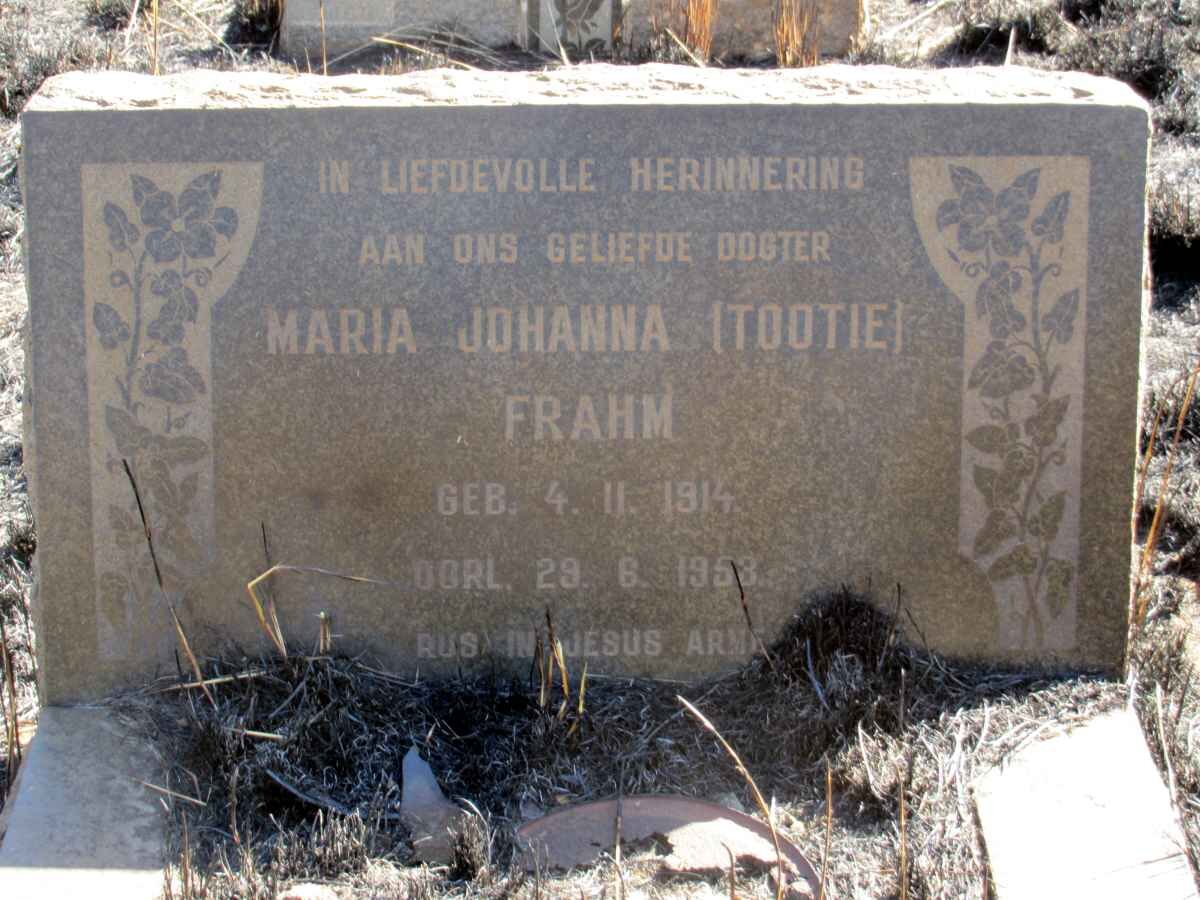 FRAHM Maria Johanna 1914-1953