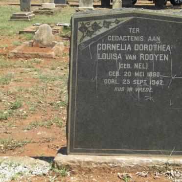 ROOYEN Cornelia Dorothea Louisa, van nee NEL 1860-1942
