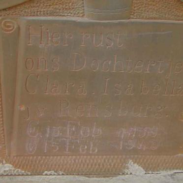 RENSBURG Clara Isabella, J.v. 1939-1940