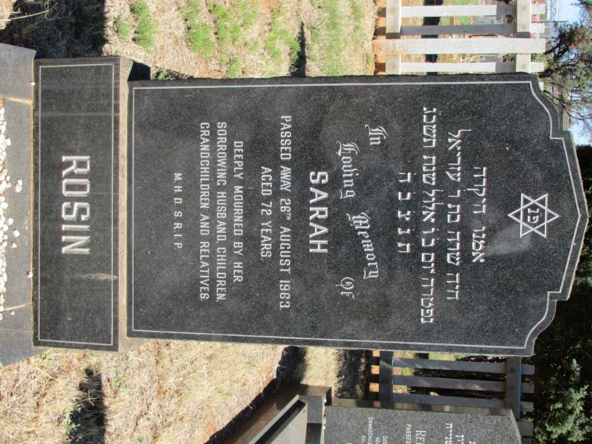 ROSIN Sarah -1963